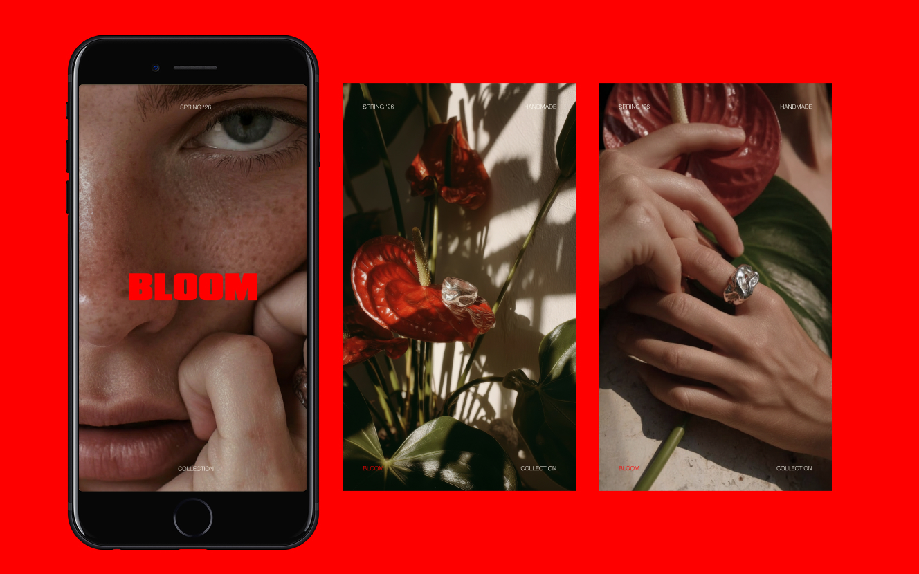 Handcraft x Technology / AI Bloom ad — detail 2 of 5